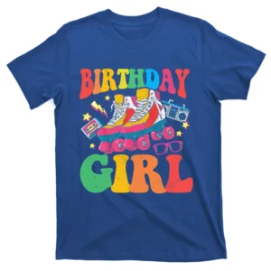 Vintage 90s Birthday Girl Outfit Roller Skate Skating Lovers Gift T-Shirt